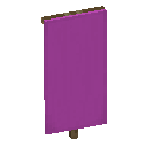 Minecraft Magenta Banner PNG