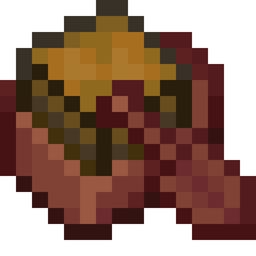 Minecraft Mangrove Boat with Chest PNG