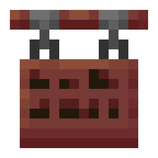 Minecraft Mangrove Hanging Sign PNG