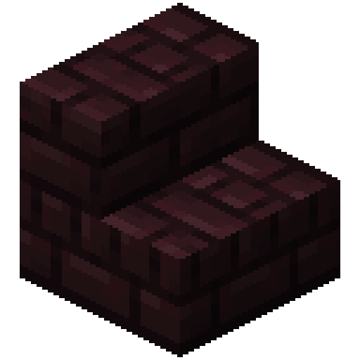 Minecraft Nether Brick Stairs PNG