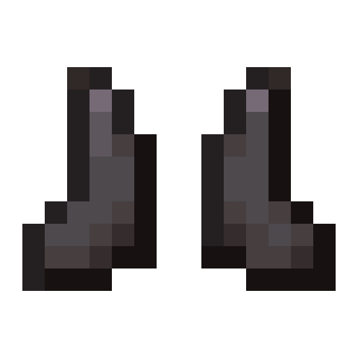 Minecraft Netherite Boots PNG