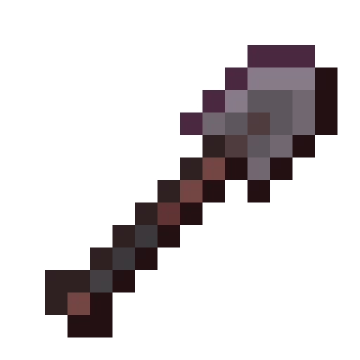 Minecraft Netherite Shovel PNG