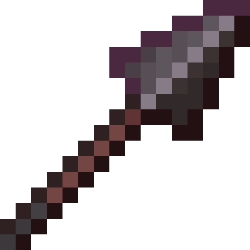 Minecraft Netherite Spear PNG