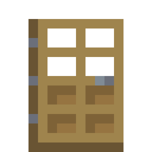 Minecraft Oak Door PNG