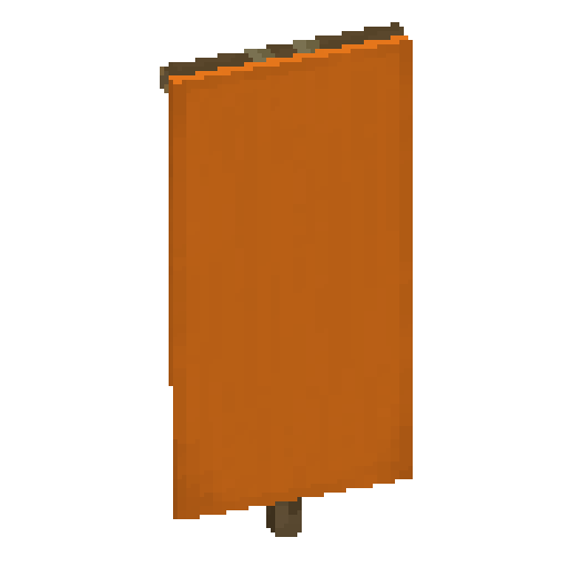 Minecraft Orange Banner PNG