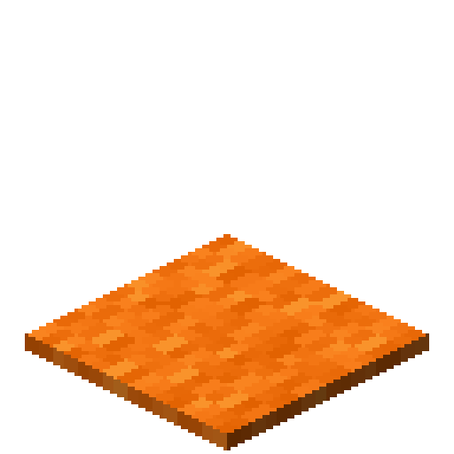 Minecraft Orange Carpet PNG