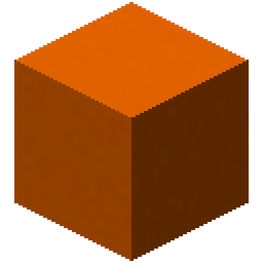 Minecraft Orange Concrete PNG