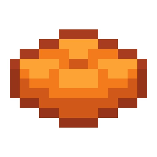 Minecraft Orange Cushion PNG