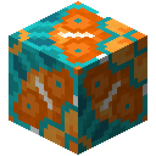 Minecraft Orange Glazed Terracotta PNG