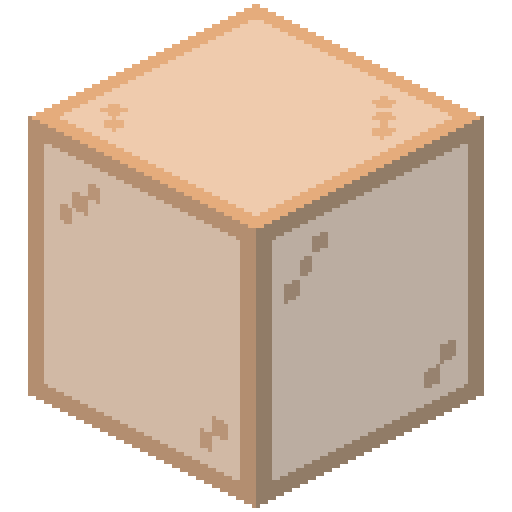 Cristal tintado de naranja de Minecraft en PNG