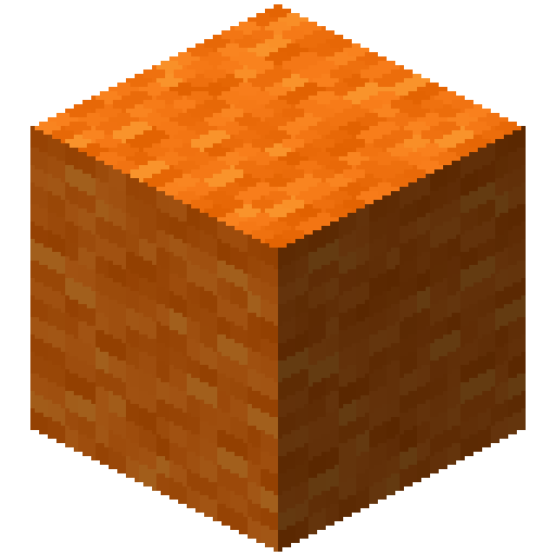 Minecraft Orange Wool PNG