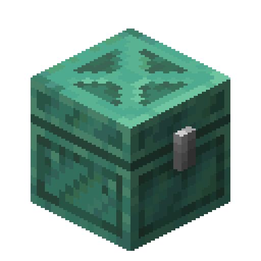 Minecraft Oxidized Copper Chest PNG