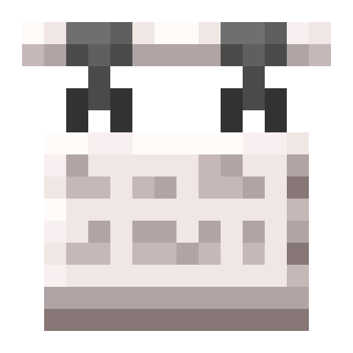 Minecraft Pale Oak Hanging Sign PNG