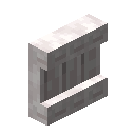 Minecraft Pale Oak Shelf PNG