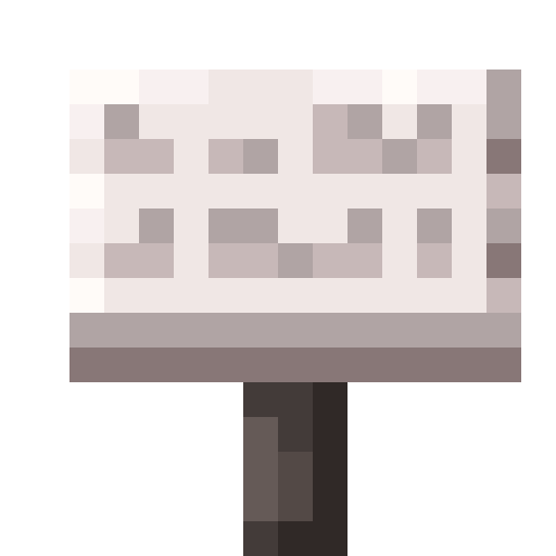 Minecraft Pale Oak Sign PNG