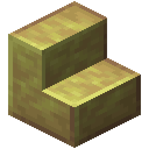 Minecraft Polished Sulfur Stairs PNG