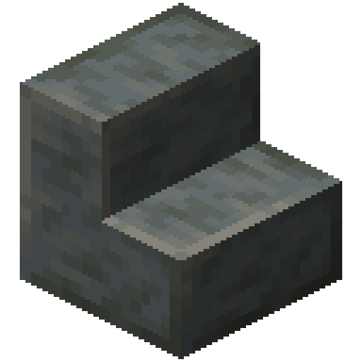 Minecraft Polished Tuff Stairs PNG
