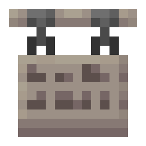 Minecraft Poplar Hanging Sign PNG