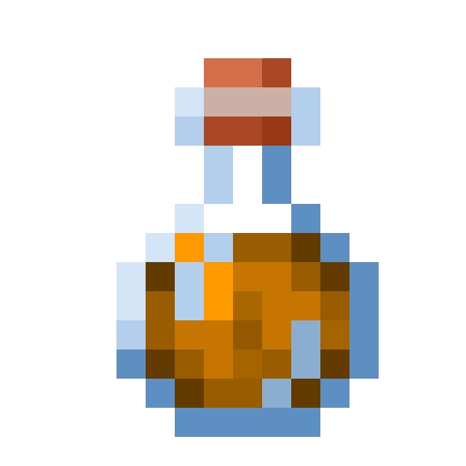 Poción de cuerpo ignífugo de Minecraft en PNG