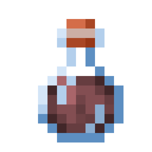 Poción de daño de Minecraft en PNG