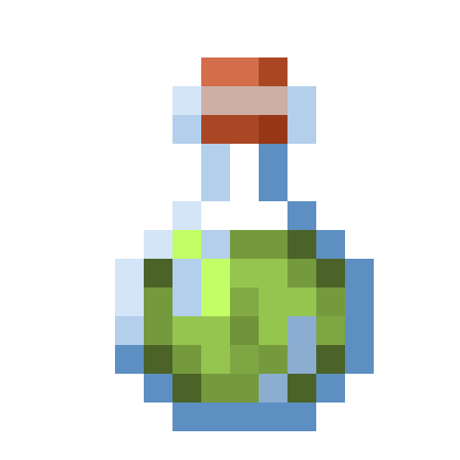 Poción de visión nocturna de Minecraft en PNG