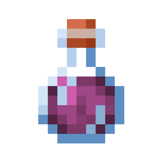 Poción de regeneración de Minecraft en PNG
