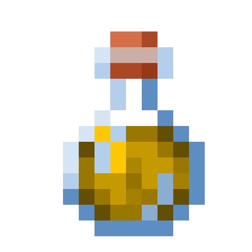 Poción de fuerza de Minecraft en PNG