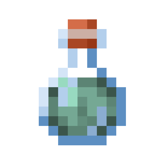 Poción de apnea de Minecraft en PNG
