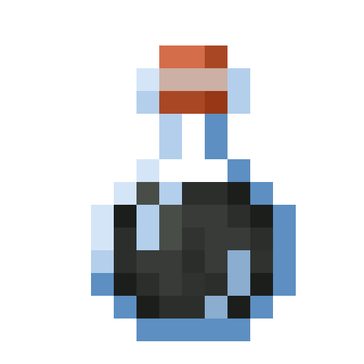 Poción de debilidad de Minecraft en PNG