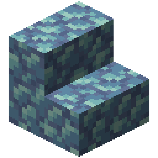 Minecraft Prismarine Stairs PNG