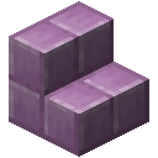 Minecraft Purpur Stairs PNG