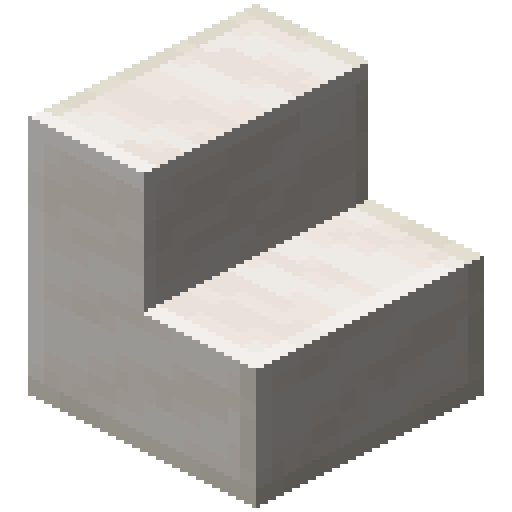 Minecraft Quartz Stairs PNG