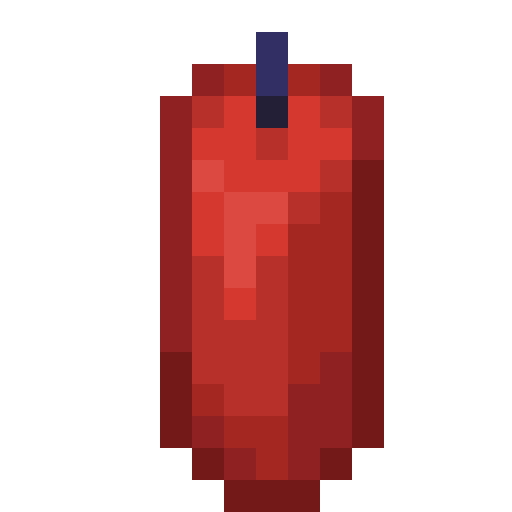 Minecraft Red Candle PNG