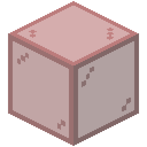 Cristal tintado de rojo de Minecraft en PNG