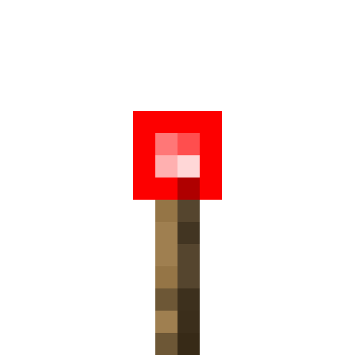 Minecraft Redstone Torch PNG