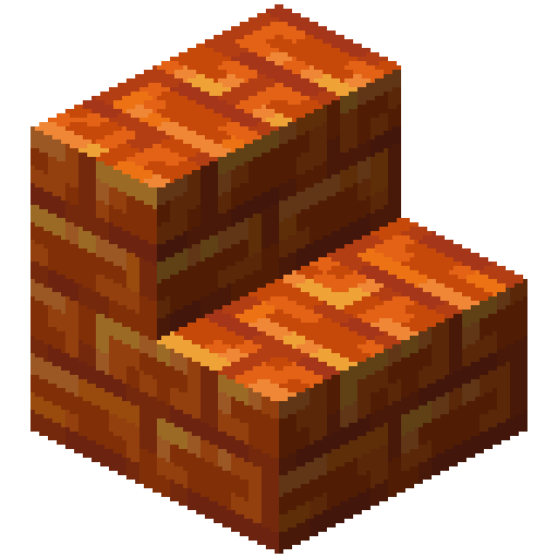 Minecraft Resin Brick Stairs PNG