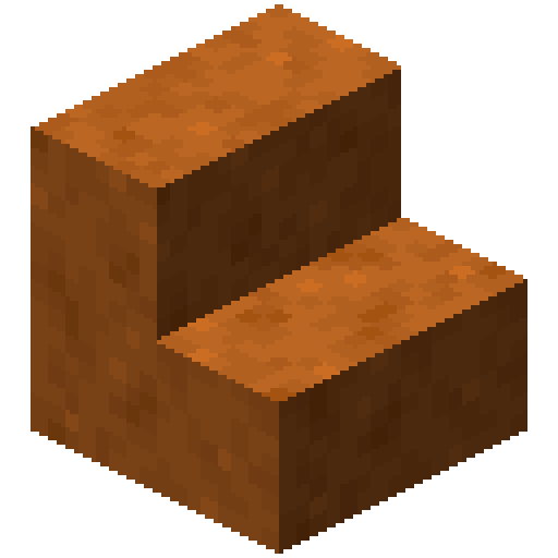 Minecraft Smooth Red Sandstone Stairs PNG