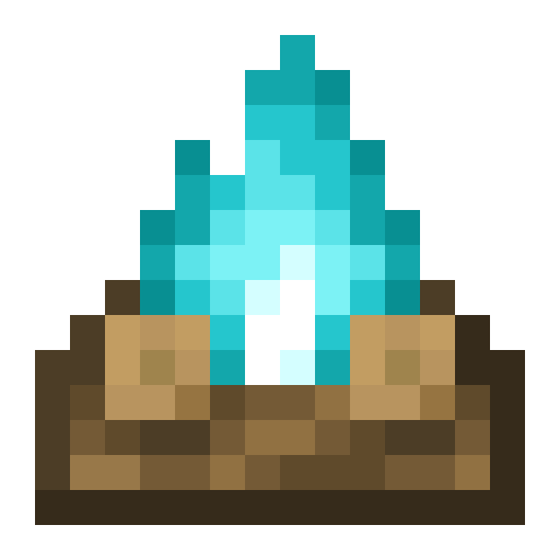 Minecraft Soul Campfire PNG