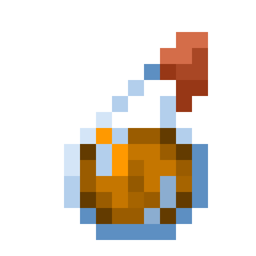 Minecraft Splash Potion of Fire Resistance PNG