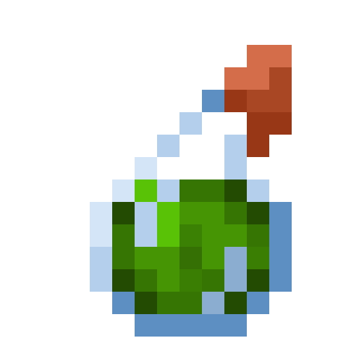 Minecraft Splash Potion of Luck PNG