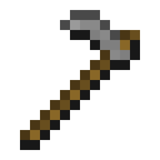 Minecraft Stone Hoe PNG