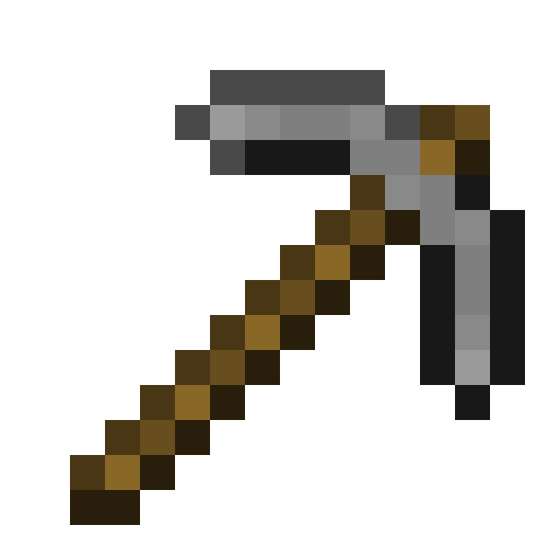 Minecraft Stone Pickaxe PNG