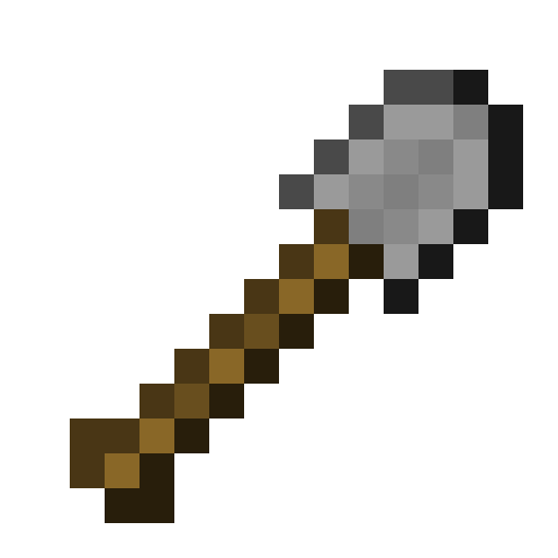 Minecraft Stone Shovel PNG