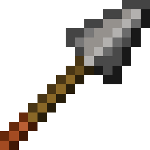 Minecraft Stone Spear PNG