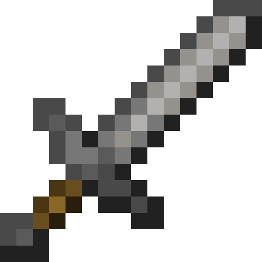 Minecraft Stone Sword PNG