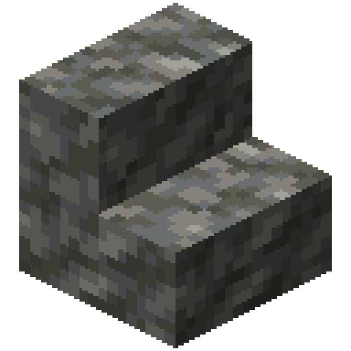Minecraft Tuff Stairs PNG