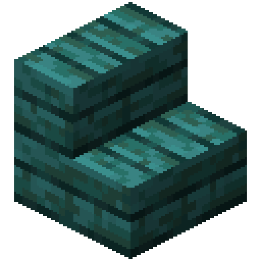 Minecraft Warped Stairs PNG