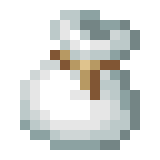 Saco blanco de Minecraft en PNG