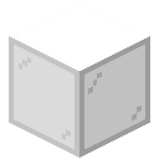 Cristal tintado de blanco de Minecraft en PNG