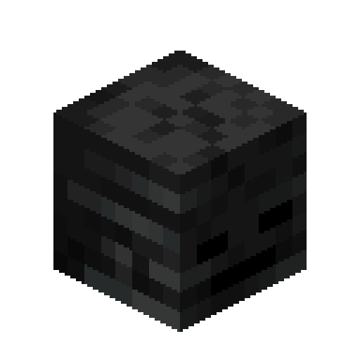 Minecraft Wither Skeleton Skull PNG